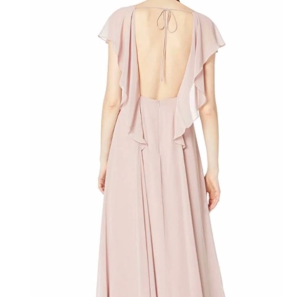 Jenny Yoo Alanna Chiffon Whipped Apricot Bridesmaid Dress - Picture 2 of 10